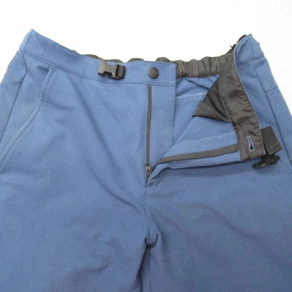 North Face Fishing Pants Men Medium Blue 32x28 Stretch Hike Rain‎ Wind Softshell